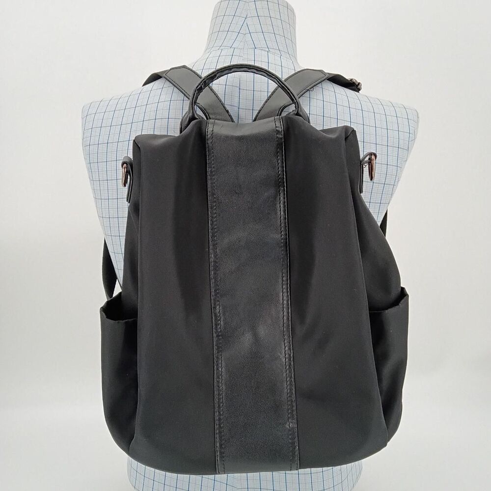 CHARMORE Anti Theft Convertible Backpack Purse Black Travel Work Bag